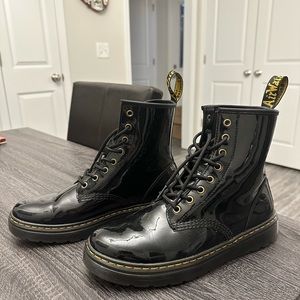 Doc Martens: Zavala Combat Patent Leather